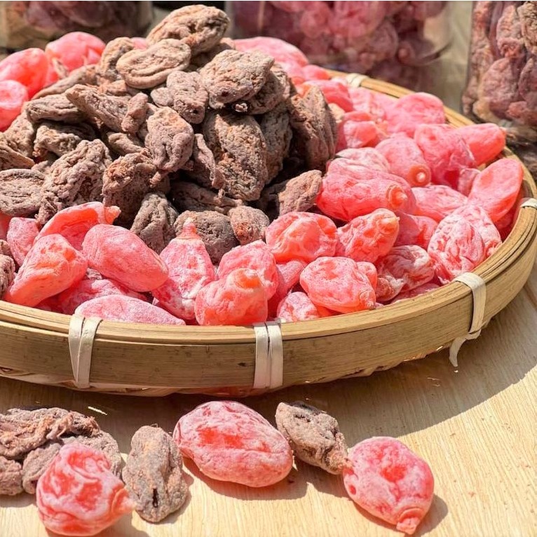 500G Xí Muội Hồng Đào Bao Tử Không Hạt Chua Ngọt Siêu Ngon - TKFOOD