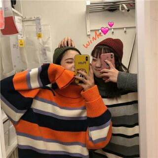 Áo len cổ cao ulzzang from rộng