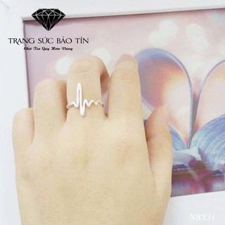 Nhẫn Bạc Nữ Nhịp Tim S925 Bảo Tín