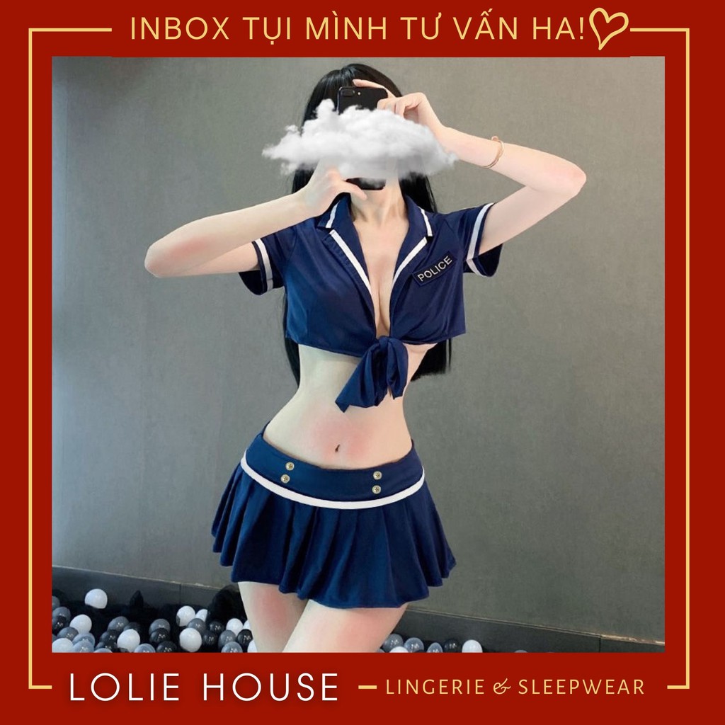 Cosplay cảnh sát sexy gợi cảm - Đồ cosplay sexy cảnh sát LOLIE HOUSE - CP33