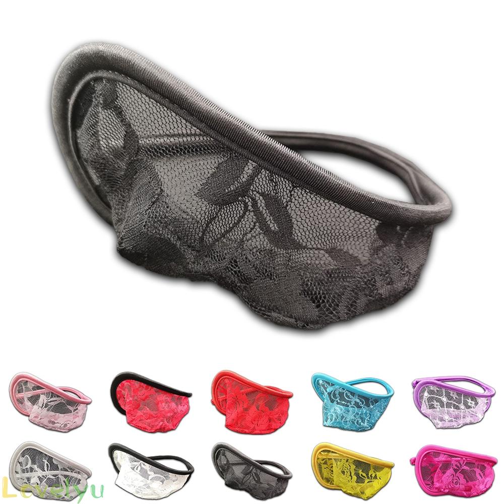 【Ready Stock】Mens C-string Panties Crotchless Lace Sheer Bulge Pouch Briefs Thong/Underwear@New