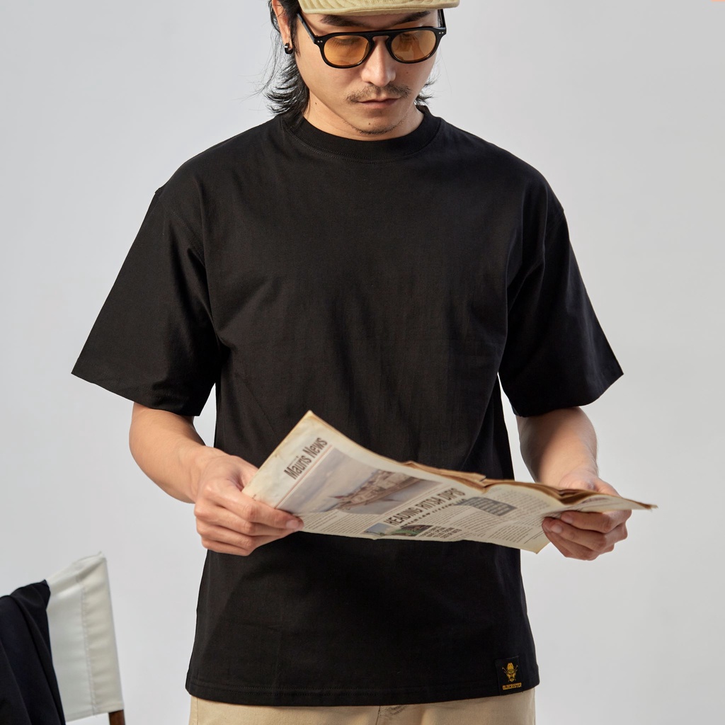 Áo thun trơn - Màu đen -  OLDERISTER