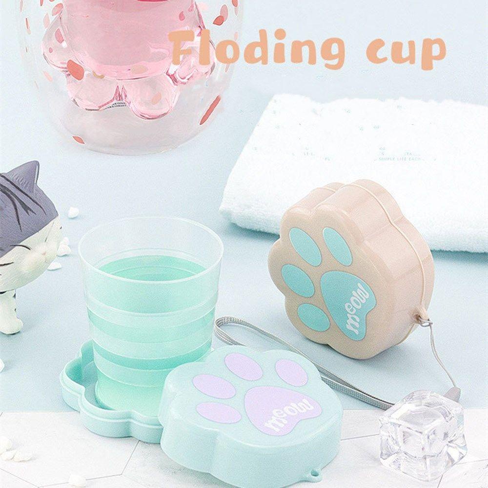 Bình Nước Thể Thao Hình Chân Mèo Hoạt Hình Đáng Yêu Tiện Lợi Dễ Sử Dụng