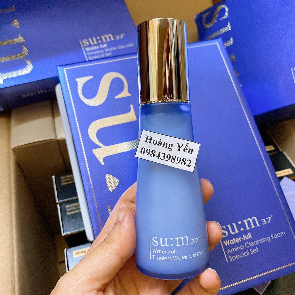 [GIÁ SỐC] Set Xịt Khoáng Su:m37 Water-full Timeless Water Gel Mist 60ml + 60mlx2