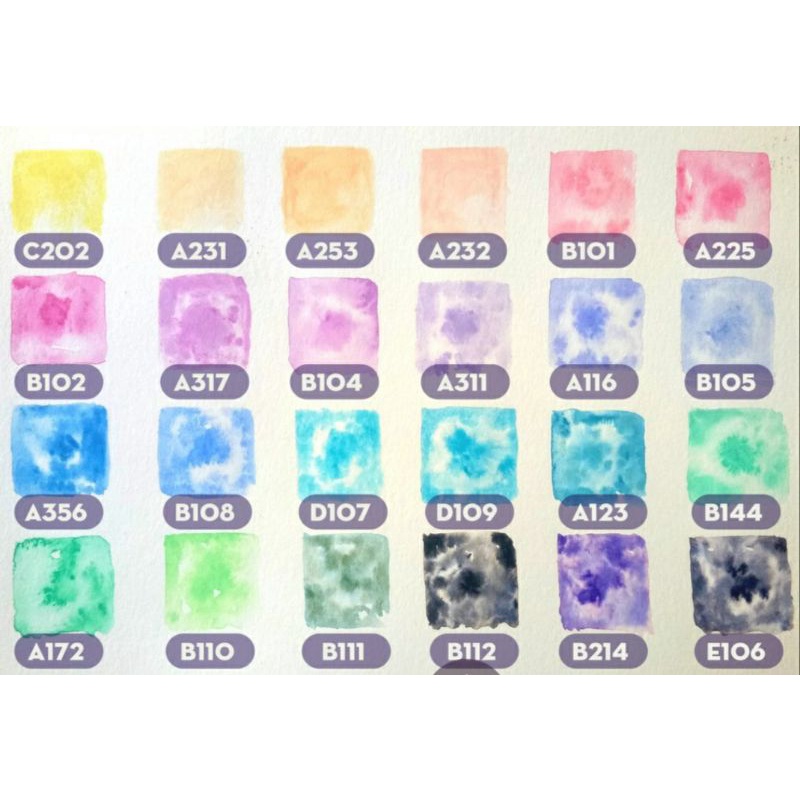 Màu nước paul rubens tone pastel pan 0.5ml ib chọn màu