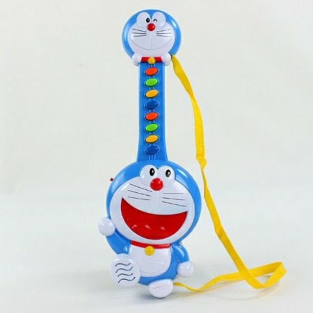 [KHO ĐỒ CHƠI CHO BÉ] Đồ Chơi Đàn GhiTa Hình Doraemon Dùng Pin Phát Nhạc Cho Bé