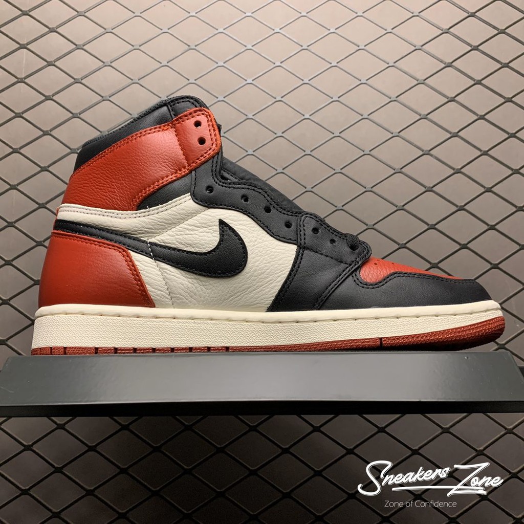 (FREESHIP+HỘP+QUÀ) Giày thể thao AIR JORDAN 1 Retro High Bred Toe màu đỏ trắng cao cổ Cho Cả Nam Và Nữ | BigBuy360 - bigbuy360.vn