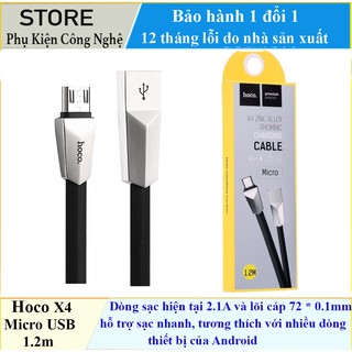 Cáp sạc nhanh hoco micro usb 1.2m