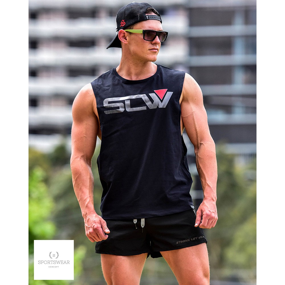 Áo tập gym thể thao cao cấp Strong Lift Wear Sportswear Concept khô thoáng thoải mái đàn hồi thời trang nam tính