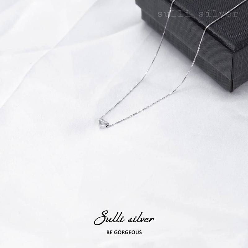 Dây chuyền vòng cổ trái tim Sweet heart khắc tên theo yêu cầu bạc 925 cao cấp Sulli store