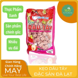 [FREESHIP XTRA] Kẹo dâu tây Đà Lạt 200gr 🍓🍓