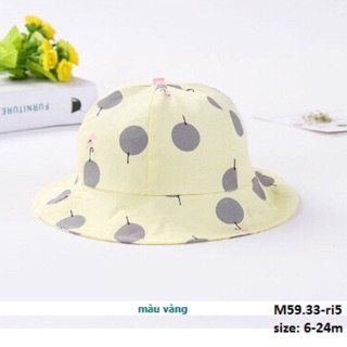 Mũ vải quả cherry cho bé gái