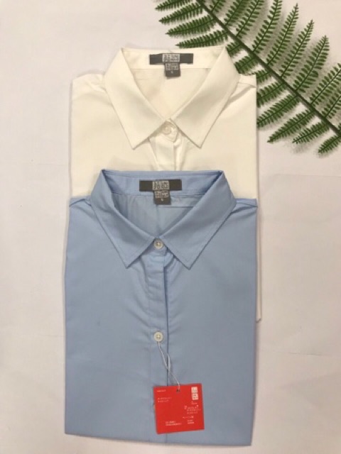 [MÃ CHẠY SỐC ]  Áo sơ mi nữ trắng ngắn tay basic -áo sơ mi cộc tay công sở, dáng suông, hàng xuất khẩu Ảnh thật | BigBuy360 - bigbuy360.vn