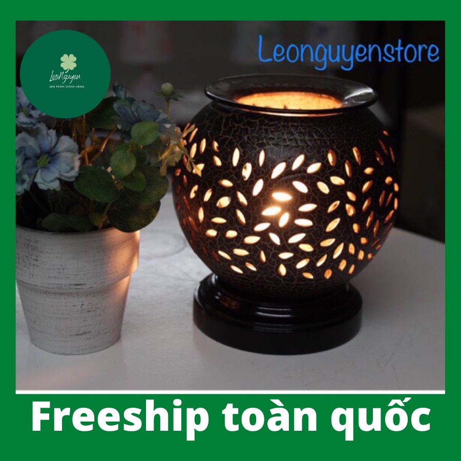 Đèn Xông Tinh Dầu Gốm Nâu CC giành cho Khách sạn, Spa