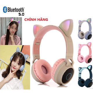 Tai nghe mèo bluetooth có mic, dung lượng pin khủng, âm thanh chân thực rõ nét, âm bass mạnh mẽ .
