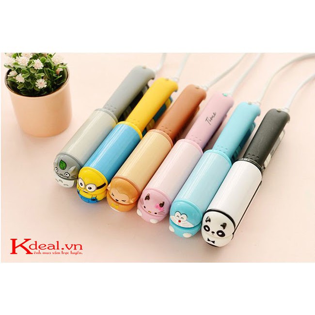 Máy kẹp tóc mini hình thú_giao màu ngẫu nhiên chính hãng