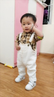 Yếm bò kèm áo sơ mi cho bé