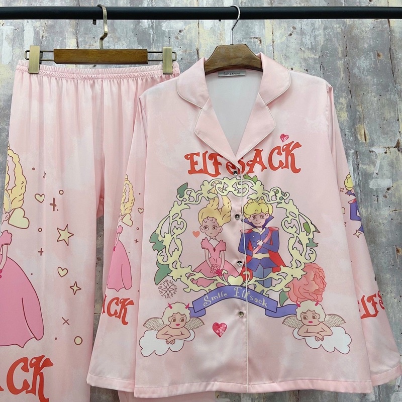 BỘ PYJAMA DÀI CAO CẤP TÀU ĐỎ MOTEL