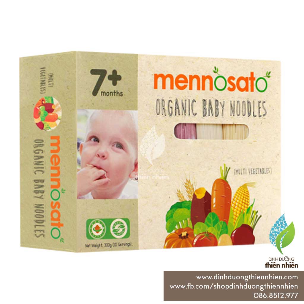 Mì Hữu Cơ Cho Bé MenNoSato Organic Baby Noodles