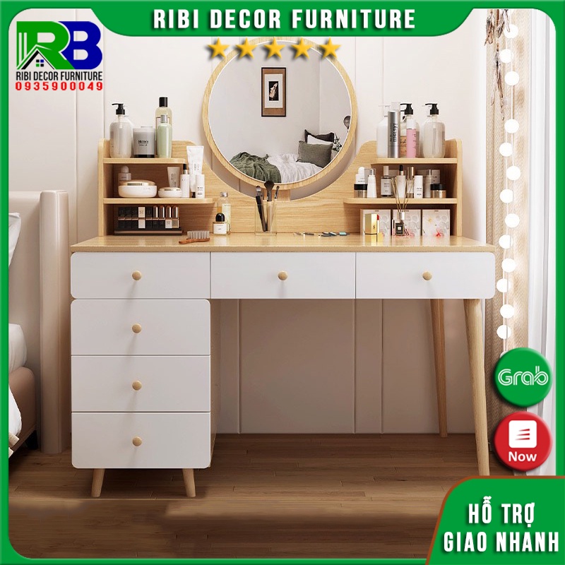 Bàn trang điểm gỗ phong cách Bắc Âu sang trọng BTD321