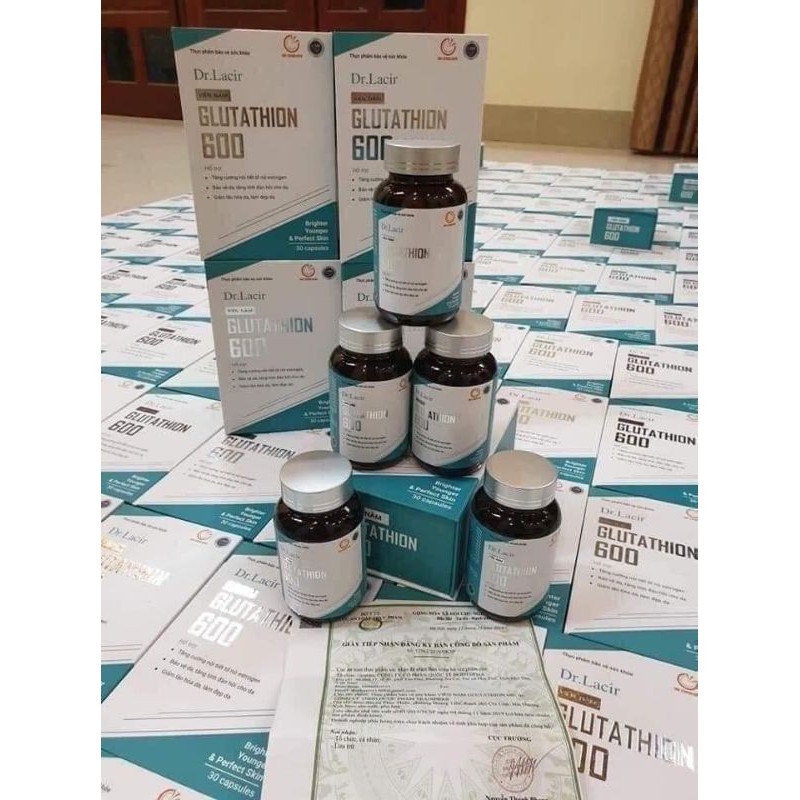 VIÊN UỐNG TRẮNG DA NGỪA NÁM GLUTATHIONE 600 DR LACIR