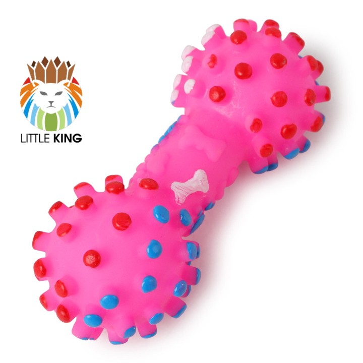 Xương gặm đồ chơi cho chó 16.5cm, xương gai chút chít nhiều màu Little King pet shop