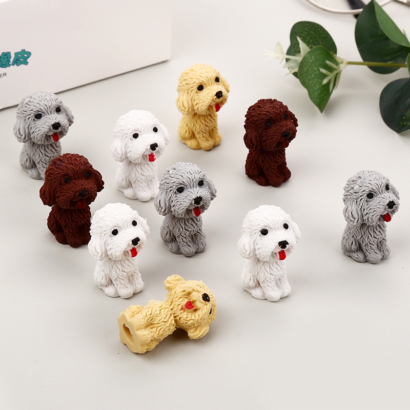 Cục Tẩy Bút Chì Hình Chú Chó Teddy Dễ Thương - Văn Phòng Phẩm Sáng Tạo LIZAMO TBC138