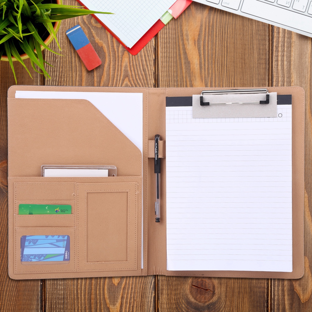 Bìa kẹp tài liệu khổ giấy A4 nhiều ngăn đa dụng có khe đựng danh thiếp tiện lợi | BigBuy360 - bigbuy360.vn