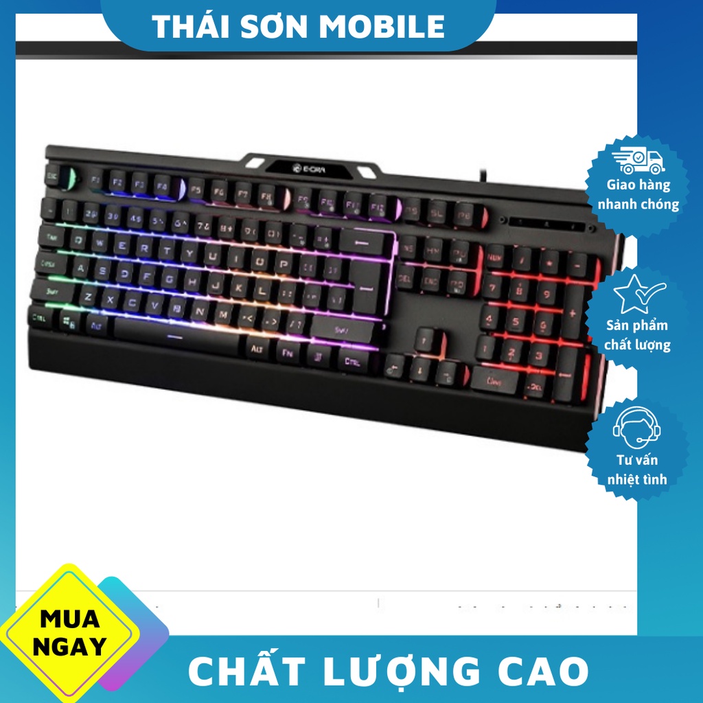 Bàn phím giả cơ E-DRA EK701 - RGB LED 7 màu