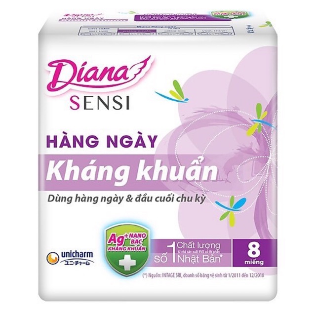 Băng vệ sinh Diana hàng ngày kháng khuẩn