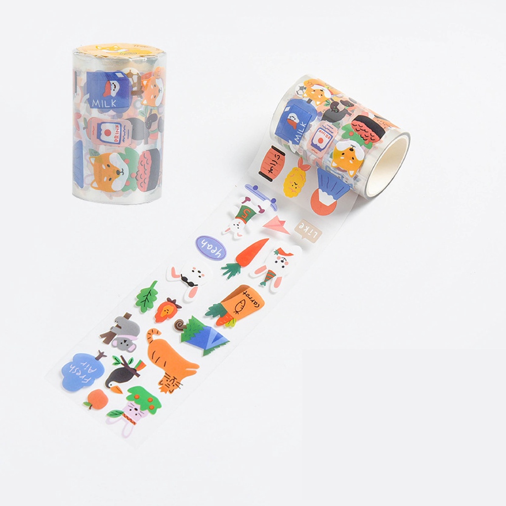 Cuộn tem sticker dài 3m nhiều chủ đề độc đáo