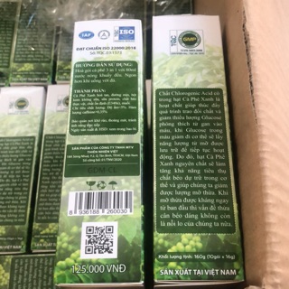 Cà phê xanh kháng mỡ cam kết chính hãng