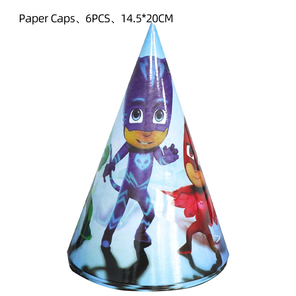 Pj Masks Bộ Phụ Kiện Trang Trí Bánh Kem Dùng Một Lần Tiện Dụng