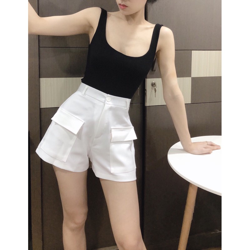 Áo crotop ba lỗ trơn | BigBuy360 - bigbuy360.vn