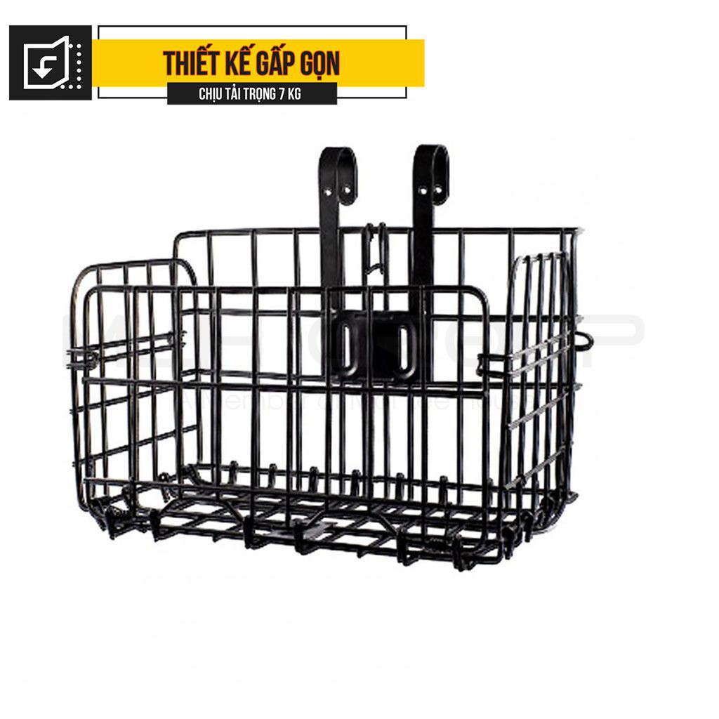 Giỏ Xe Đạp Gấp Gắn Trước Sau Cho Xe Đạp Gấp Gọn Tiện Dụng Chất Liệu Kim Loại Bền Bỉ MLH