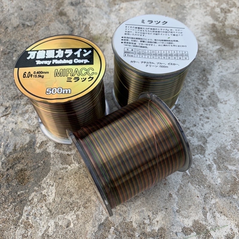 Cước câu cá Miracc 7 màu 500m