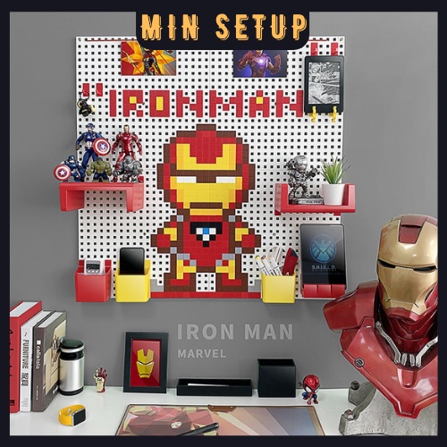 Bảng pegboard treo tường đa năng chủ đề Marvel
