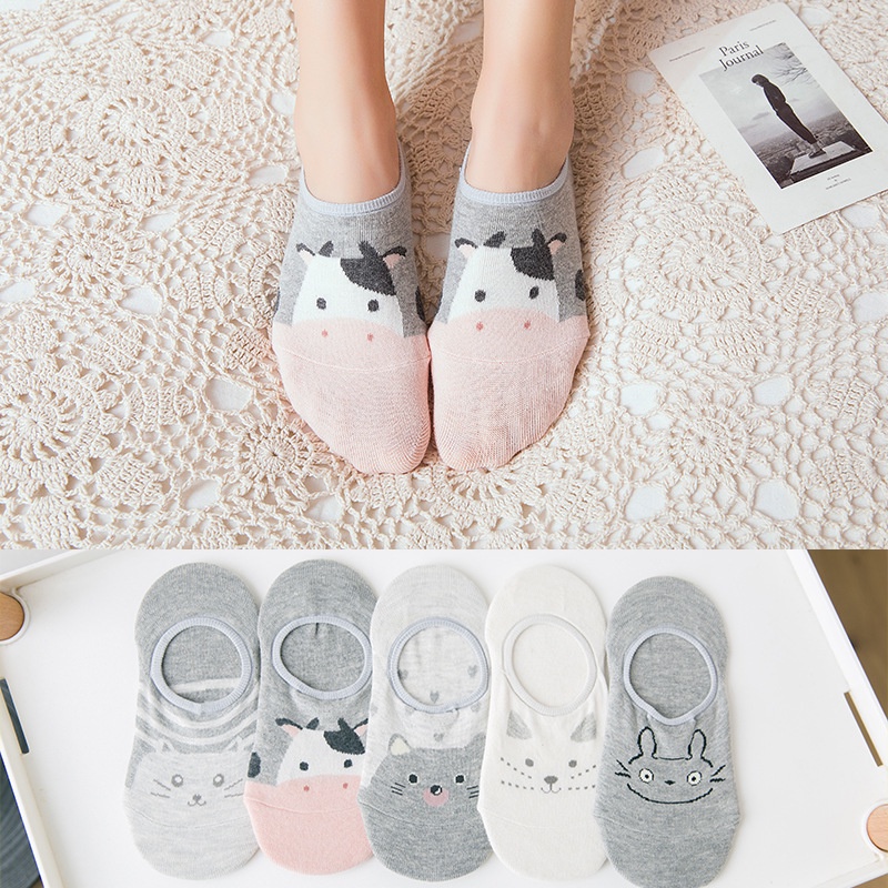 Vớ cotton Tất tất vớ nữ cổ ngắn tất nữ tất vớ nữ tất vớ nữ cổ ngắn