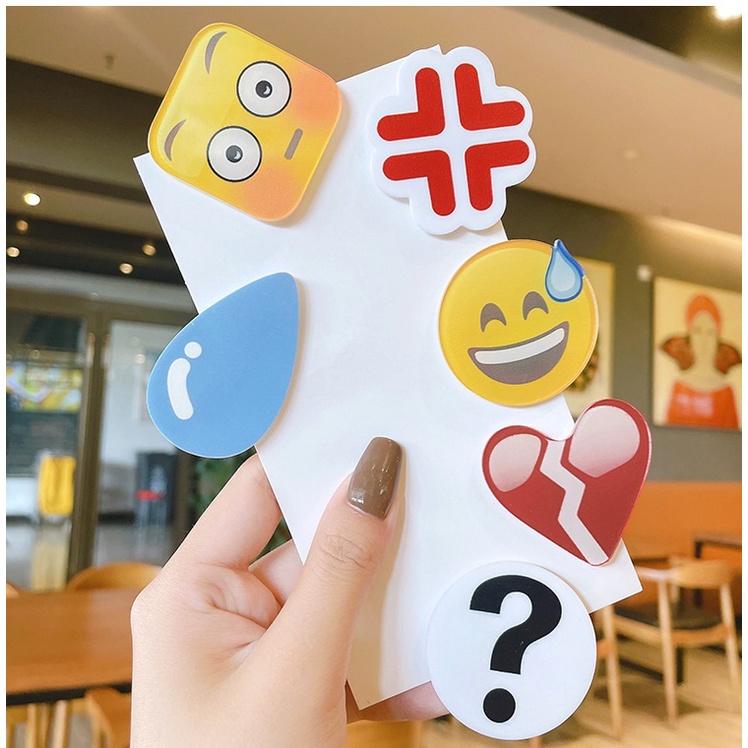 Kẹp tóc mái hình sticker đáng yêu cho nữ K81