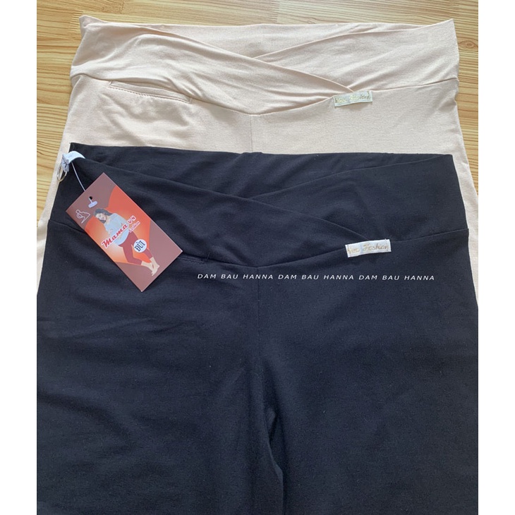 [SIZE 55-80kg] Quần đùi mặc váy bầu cạp chéo HANNA, vải cotton lạnh cao cấp mát co dãn nhiều, không bị xù, mặc rất thoải