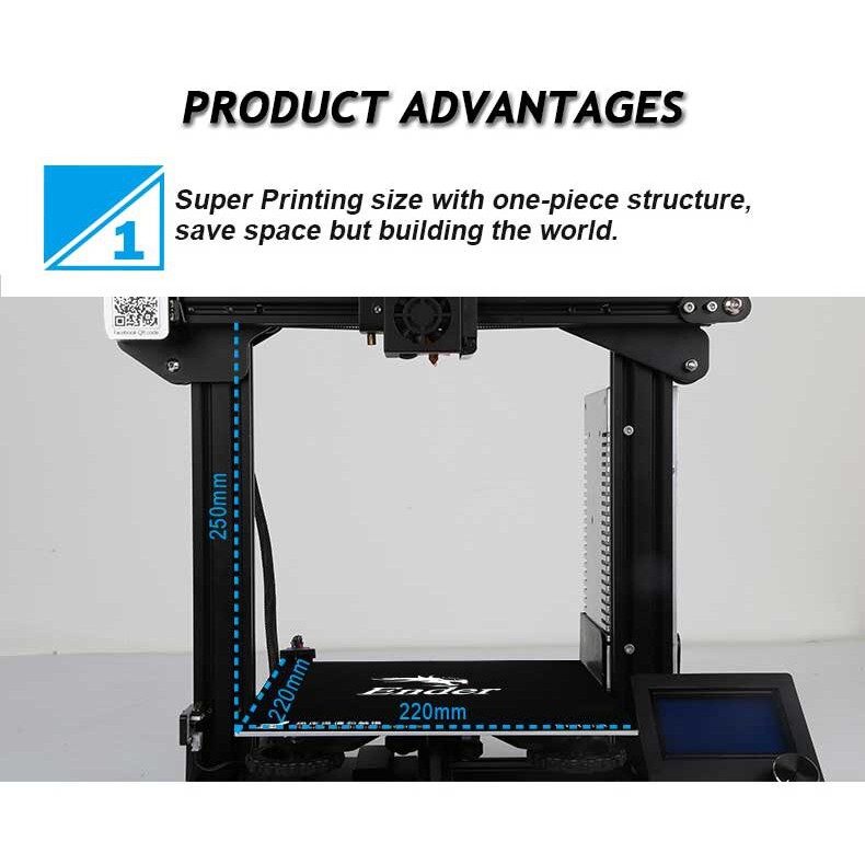 Máy in 3D Creality Ender 3 khổ in 22*22*25cm