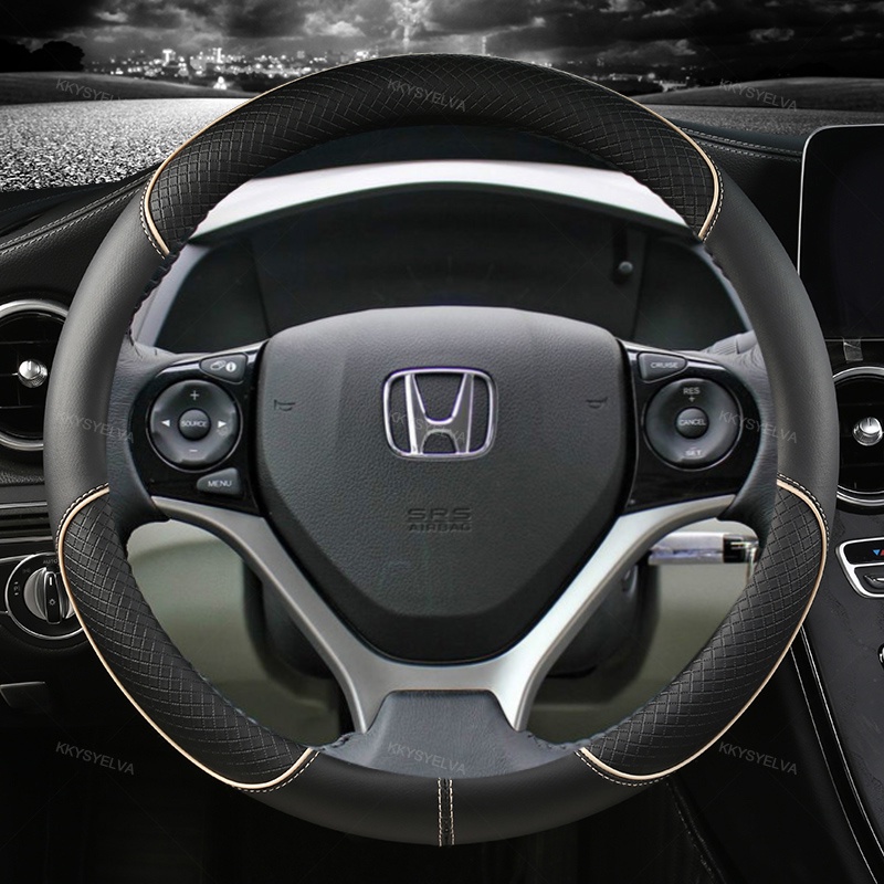 Bao Da Bọc Vô Lăng Xe Hơi 36cm Cho HONDA CIVIC 2004 2006 2007 2008 2009 2012 2013 2014