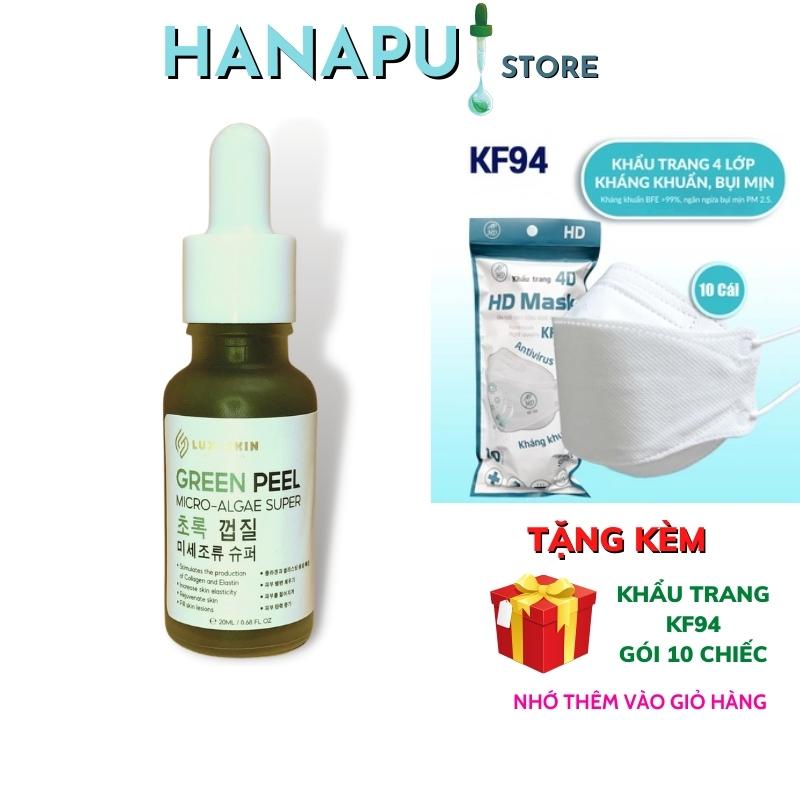 Thay da sinh học Peel da vi tảo se khít lỗ chân lông tẩy tế bào chết sạm nám tàn nhang tái tạo da ngăn ngừa mụn HANAPU