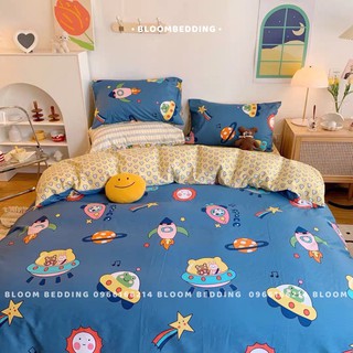 Set chăn ga gối cotton living / cotton 100% - vũ trụ