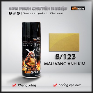 COMBO Sơn Samurai màu 123 gồm 4 chai đủ quy trình độ bền cao (Lót 2K04 – Nền 124- Màu 123 - Bóng 2K01)