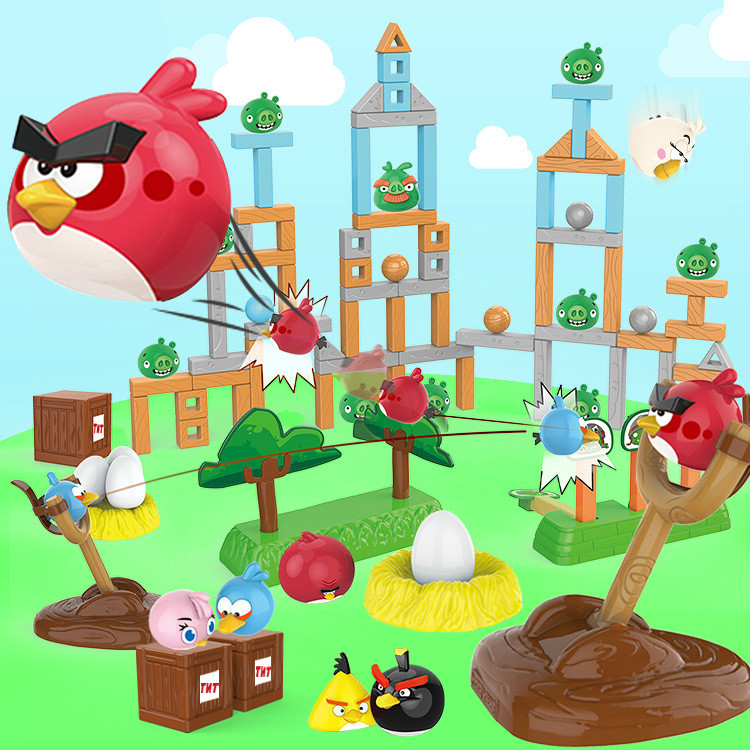 Bộ đồ chơi khối lắp ráp 33 mảnh hình Angry Birds dành cho bé