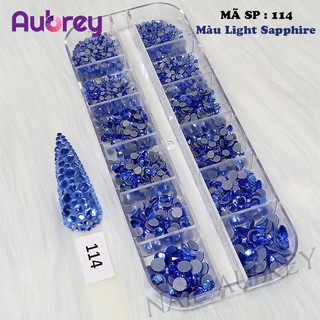 [Mã SP 114] Đá Nail Chân Lưới Mặt Cắt Đá Màu Light Sapphire