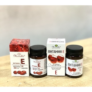 Vitamin E đỏ Nga Mirrolla 270mg - 400mg (Sản phẩm chính hãng)