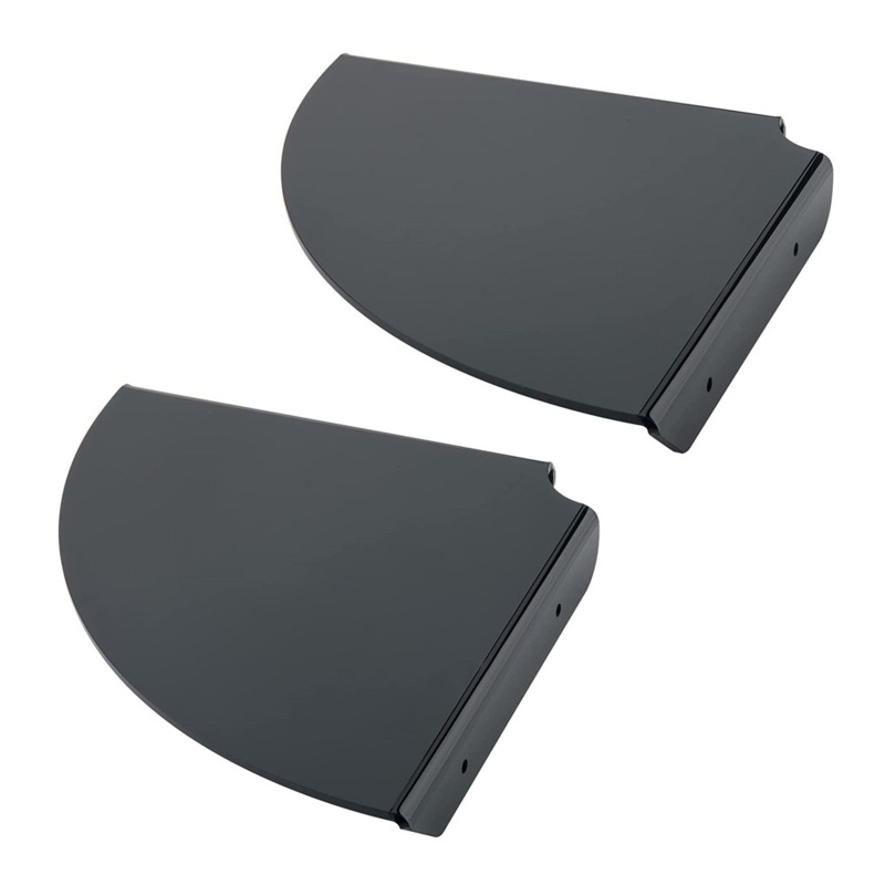 Bộ 2 Kệ Nổi Gắn Góc Tường Màu Đen / Cam 21x21x3cm / 8.27x8.27x1.18in Dễ Lắp Đặt Màu Sắc