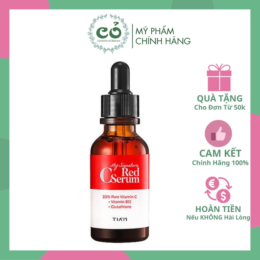 Tinh chất dưỡng trắng Tiam My Signature Red C Serum